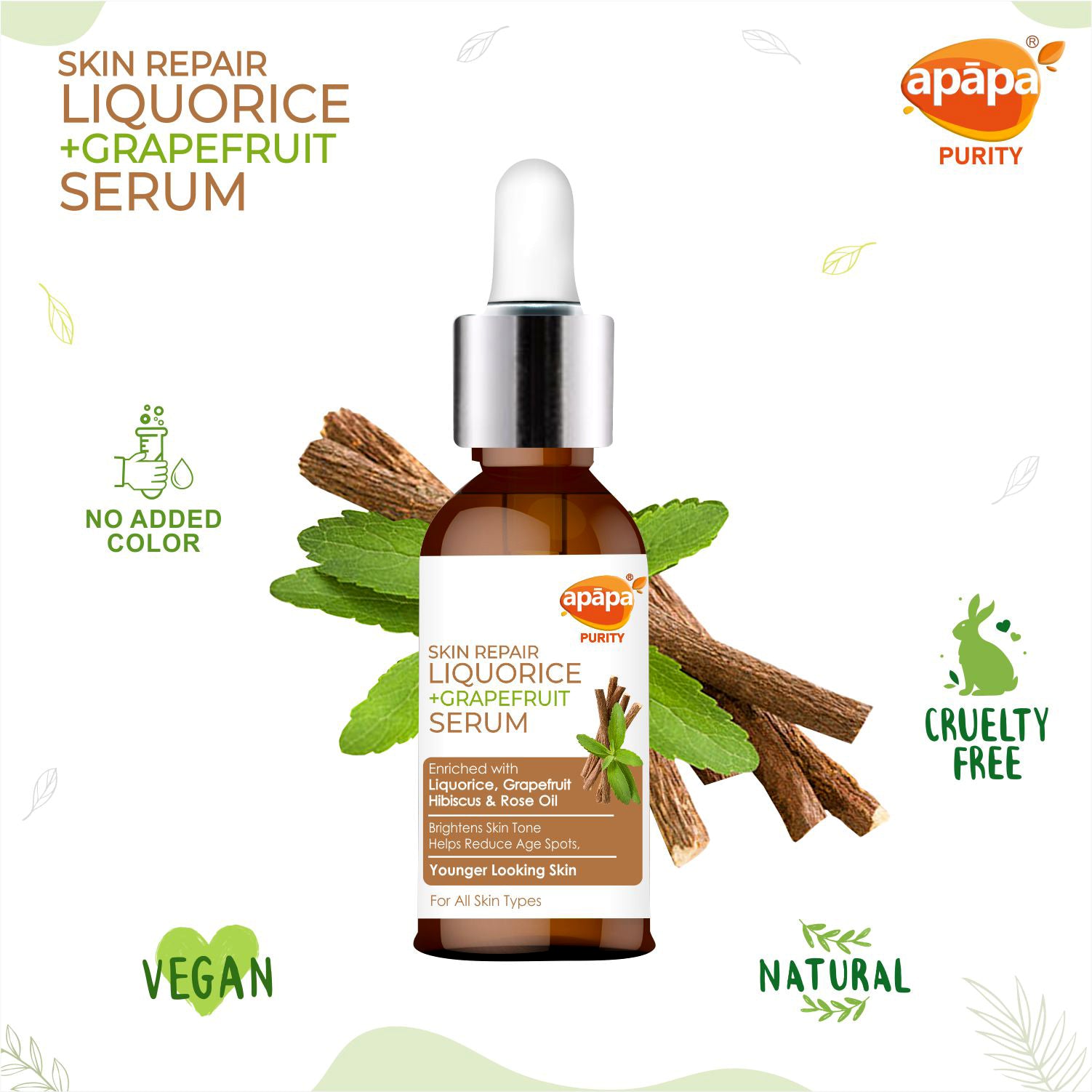 APĀPA Skin Repair Licorice + Grapefruit Serum