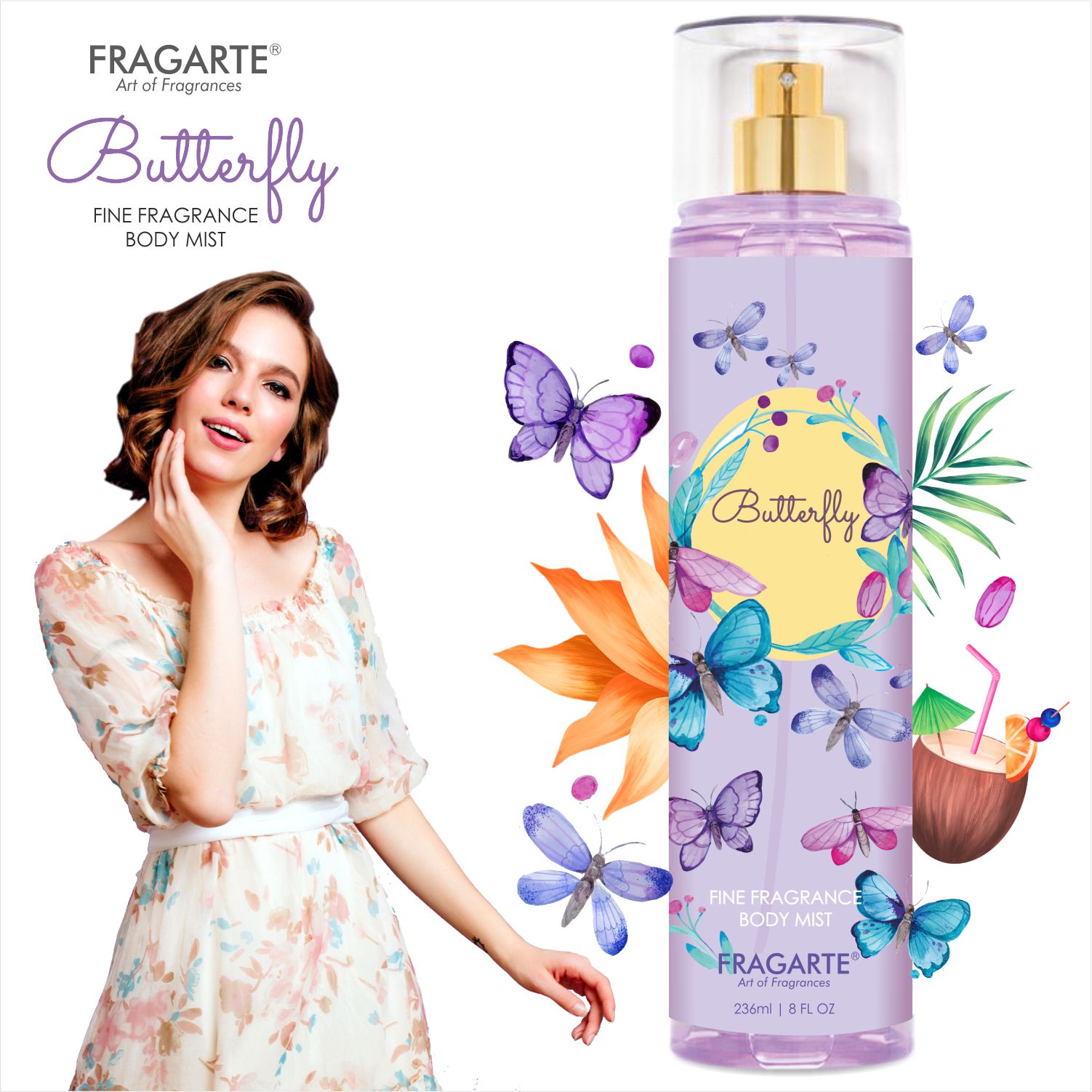 Fragarte Body Mist Butterfly