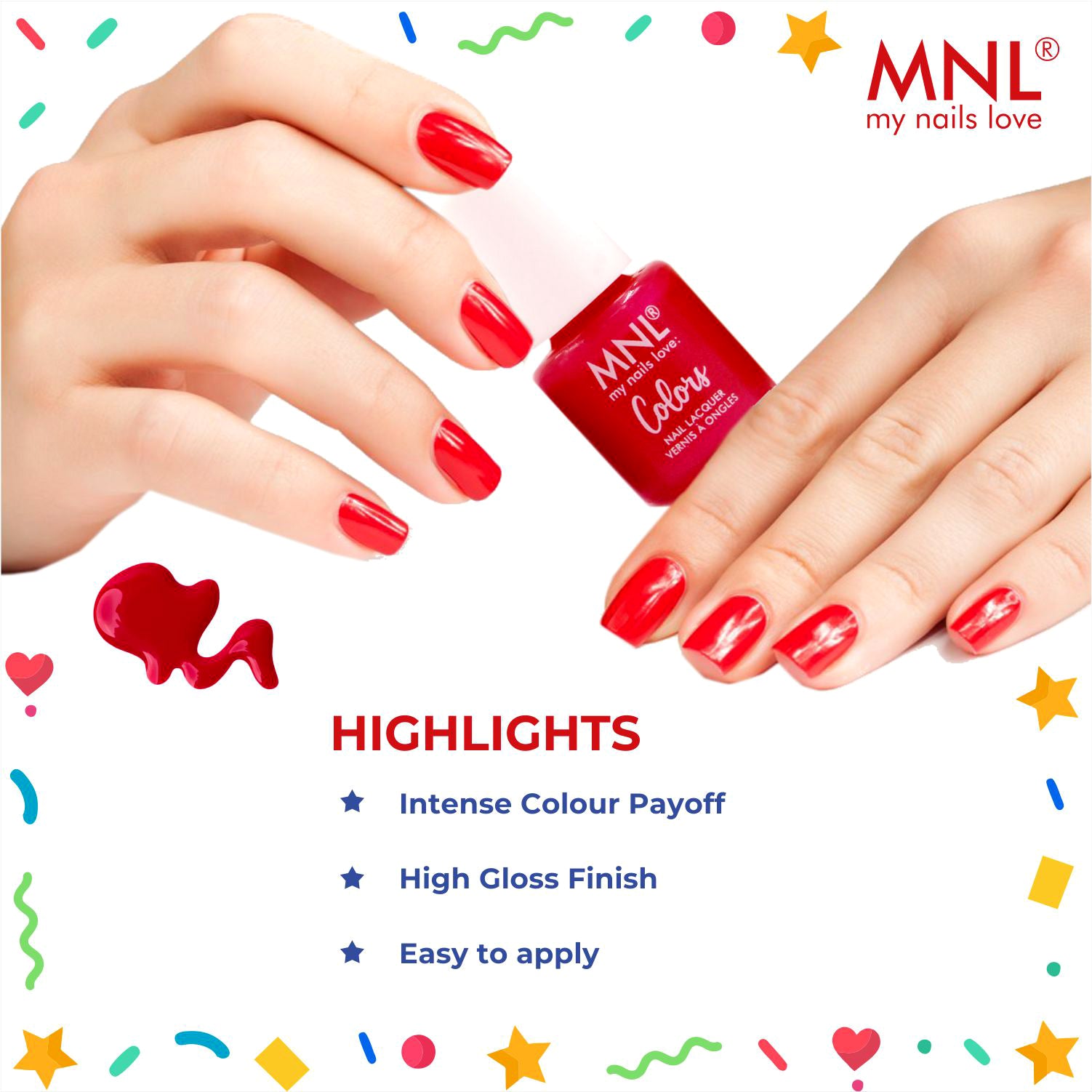 MNL Glossy Mini Nail Polish Set of 10 - Celebration Collection