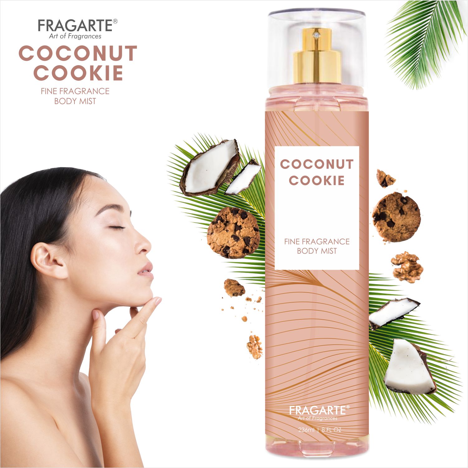 Fragarte Body Mist Coconut Cookie