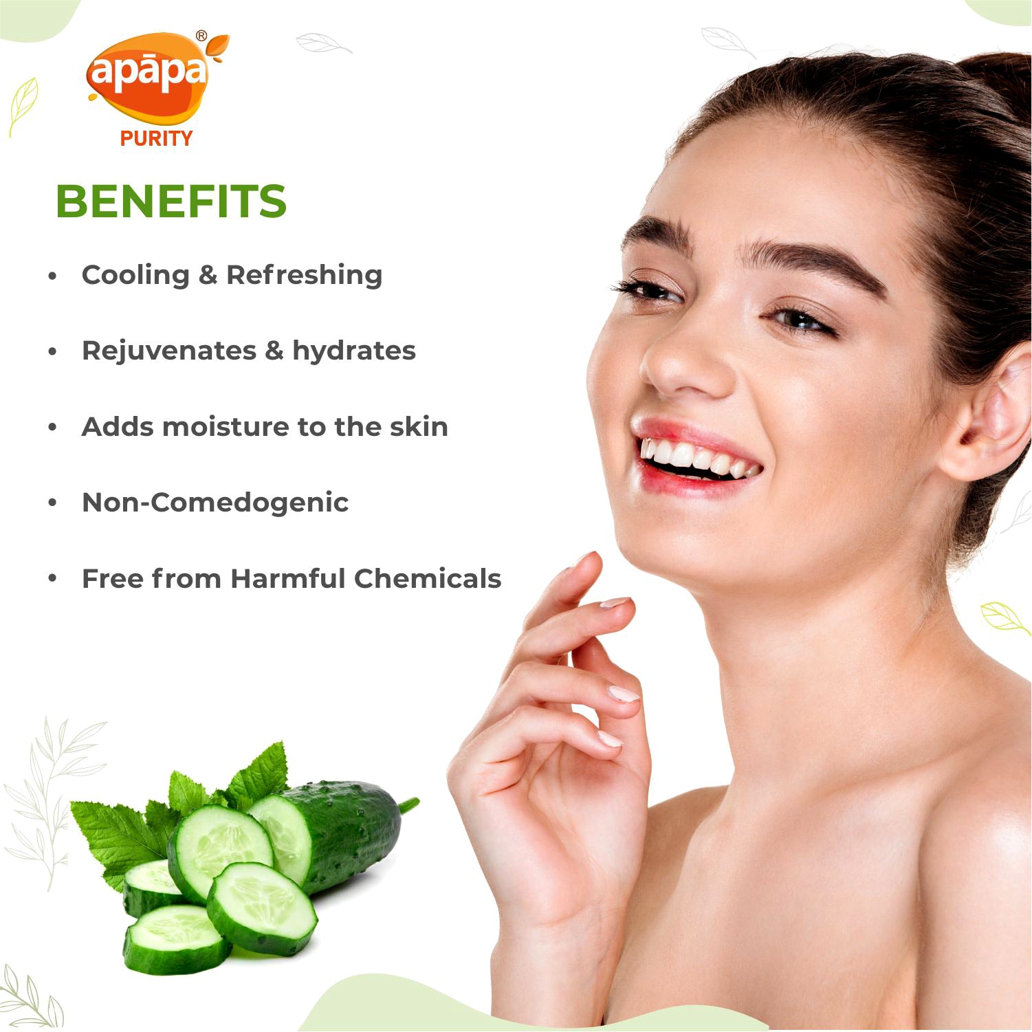 Apapa Face Cucumber Gel 200gm