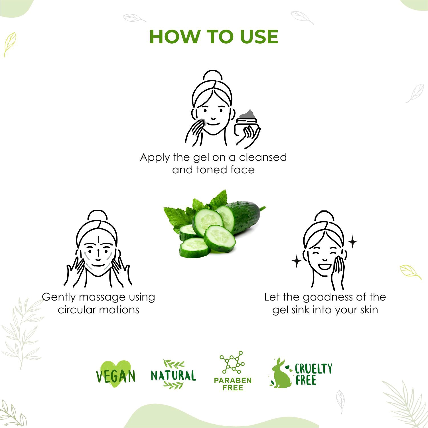 Apapa Face Cucumber Gel 200gm
