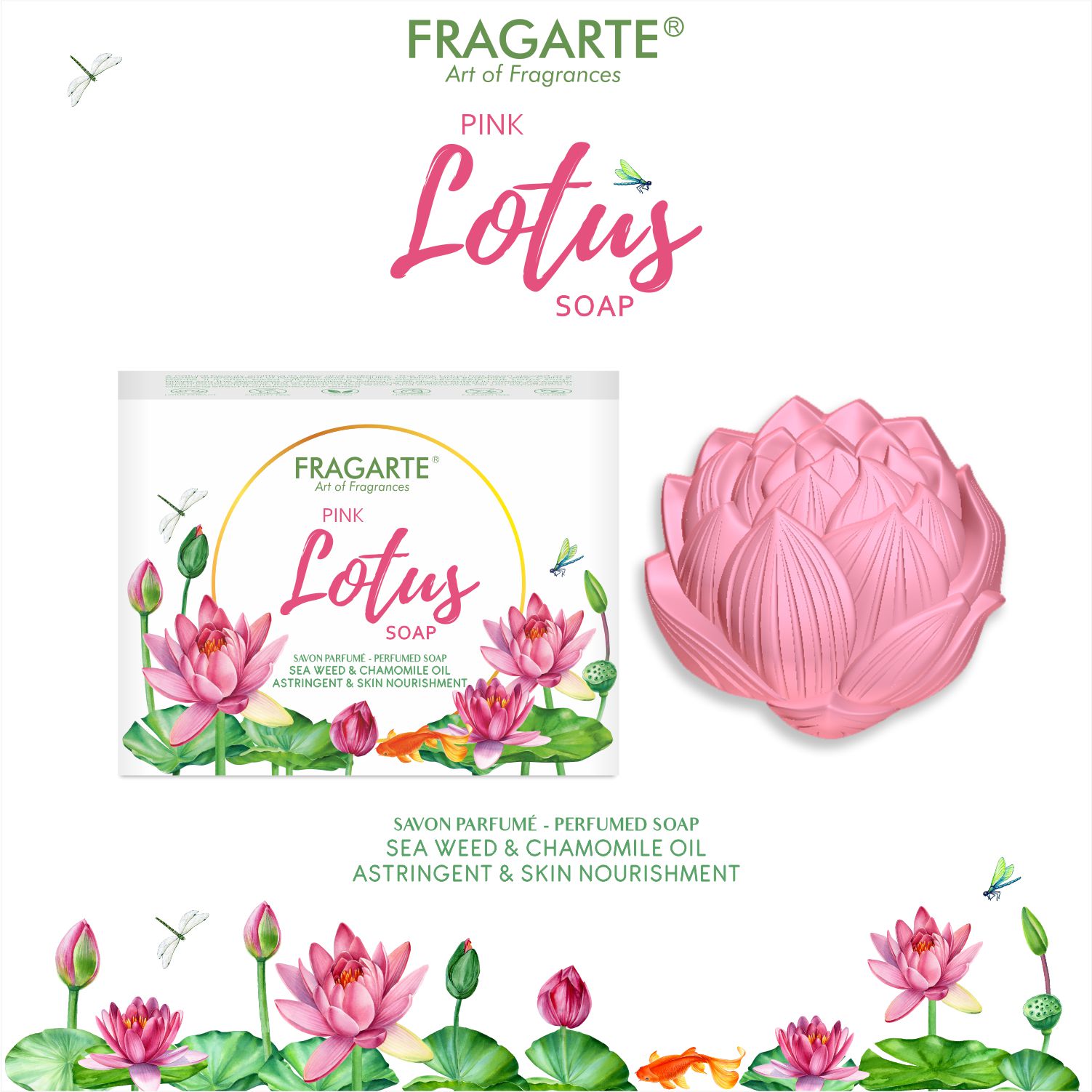 Fragarte Pink Lotus Soap