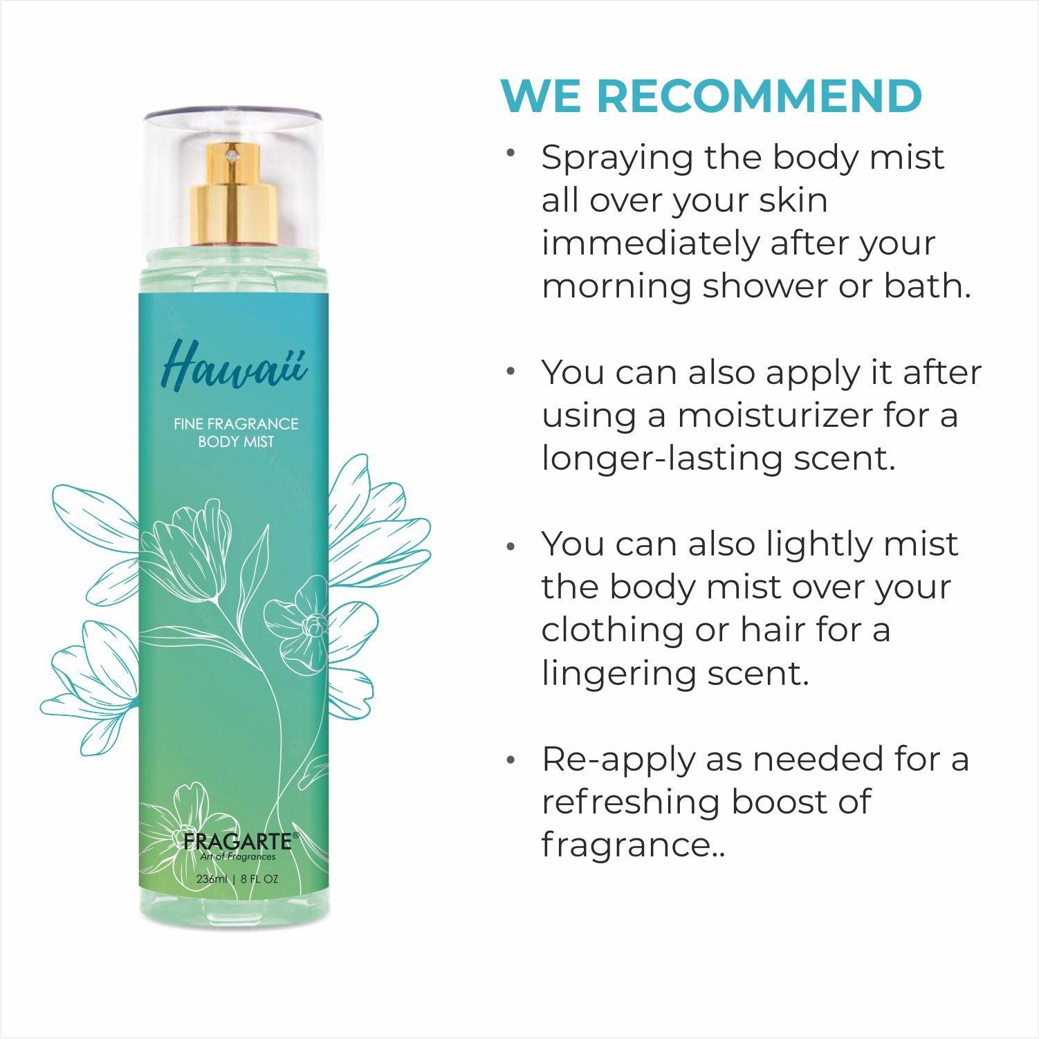 Fragarte Body Mist Hawaii
