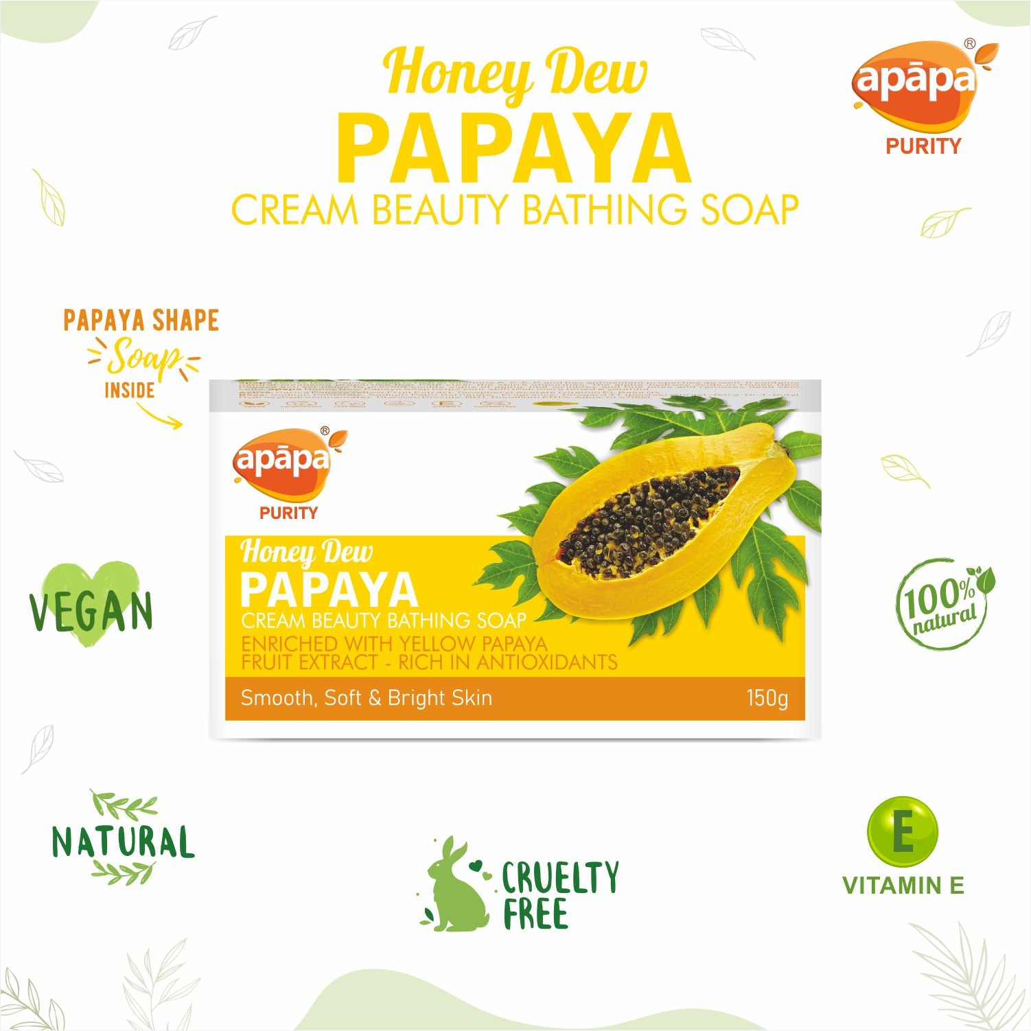 APĀPA Honey Dew Papaya Soap