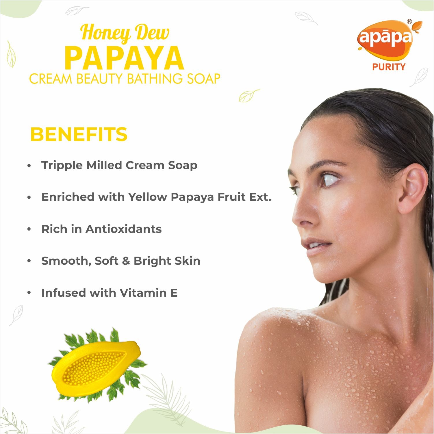 APĀPA Honey Dew Papaya Soap