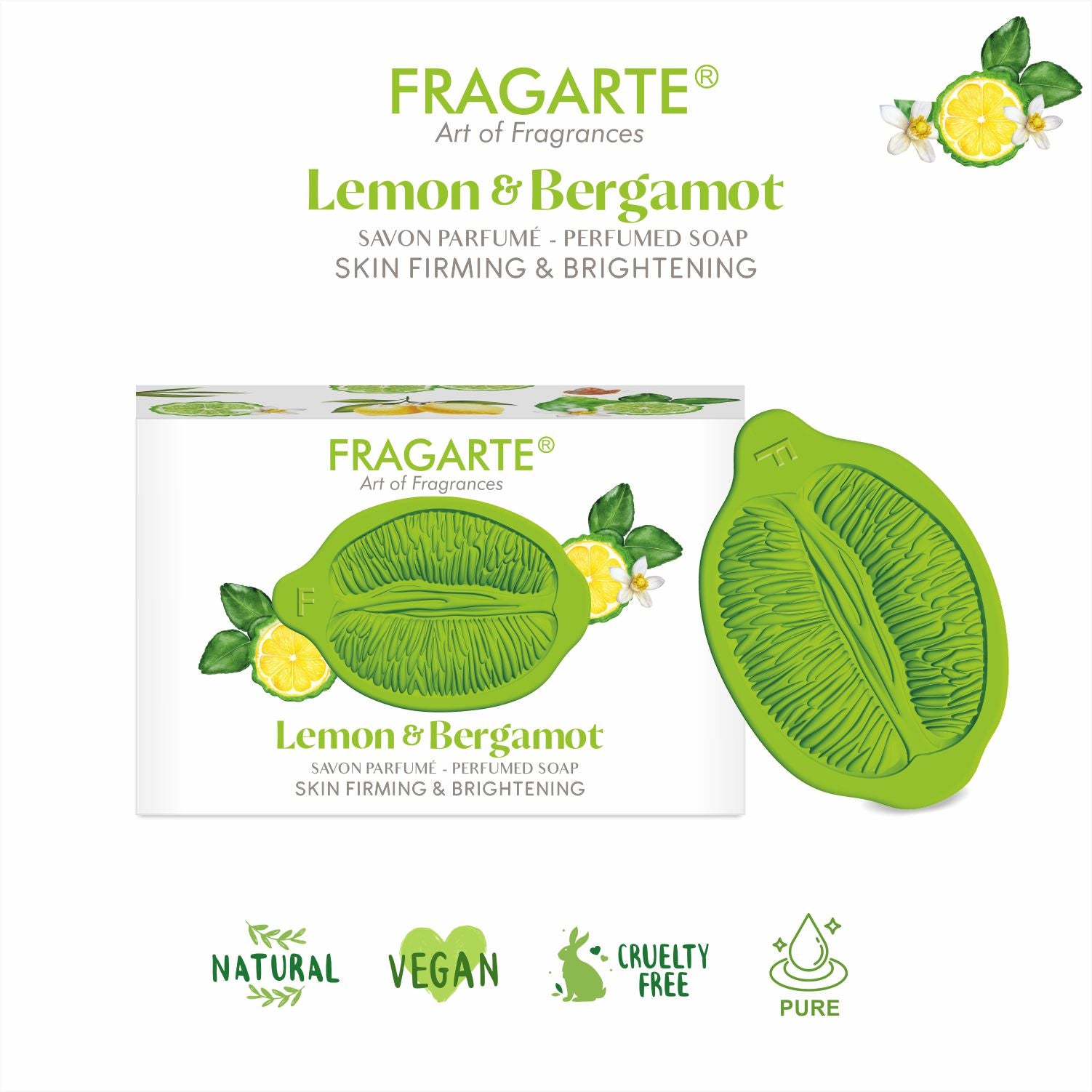 Fragarte Lemon & Bergamot Soap