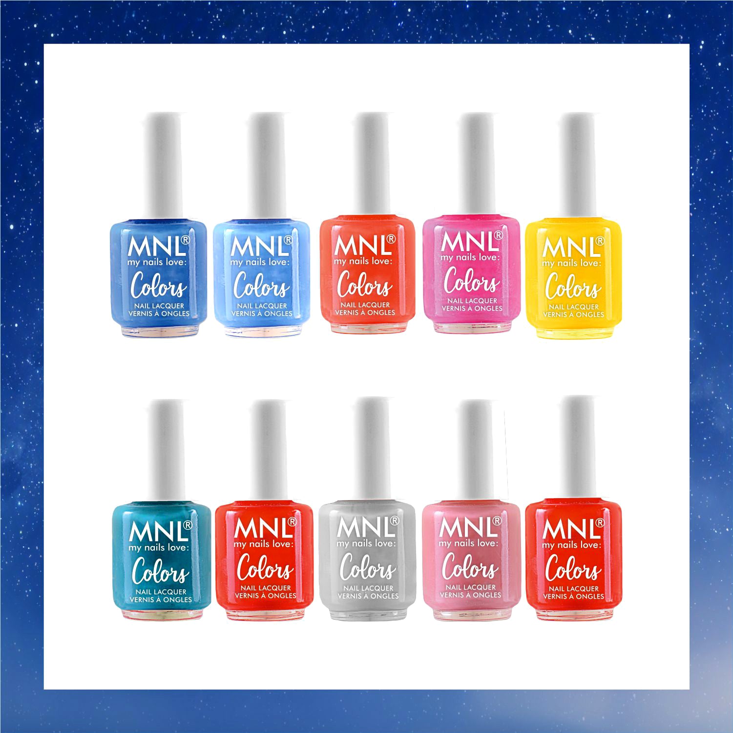 MNL Glossy Mini Nail Polish Set of 10 - Party Collection