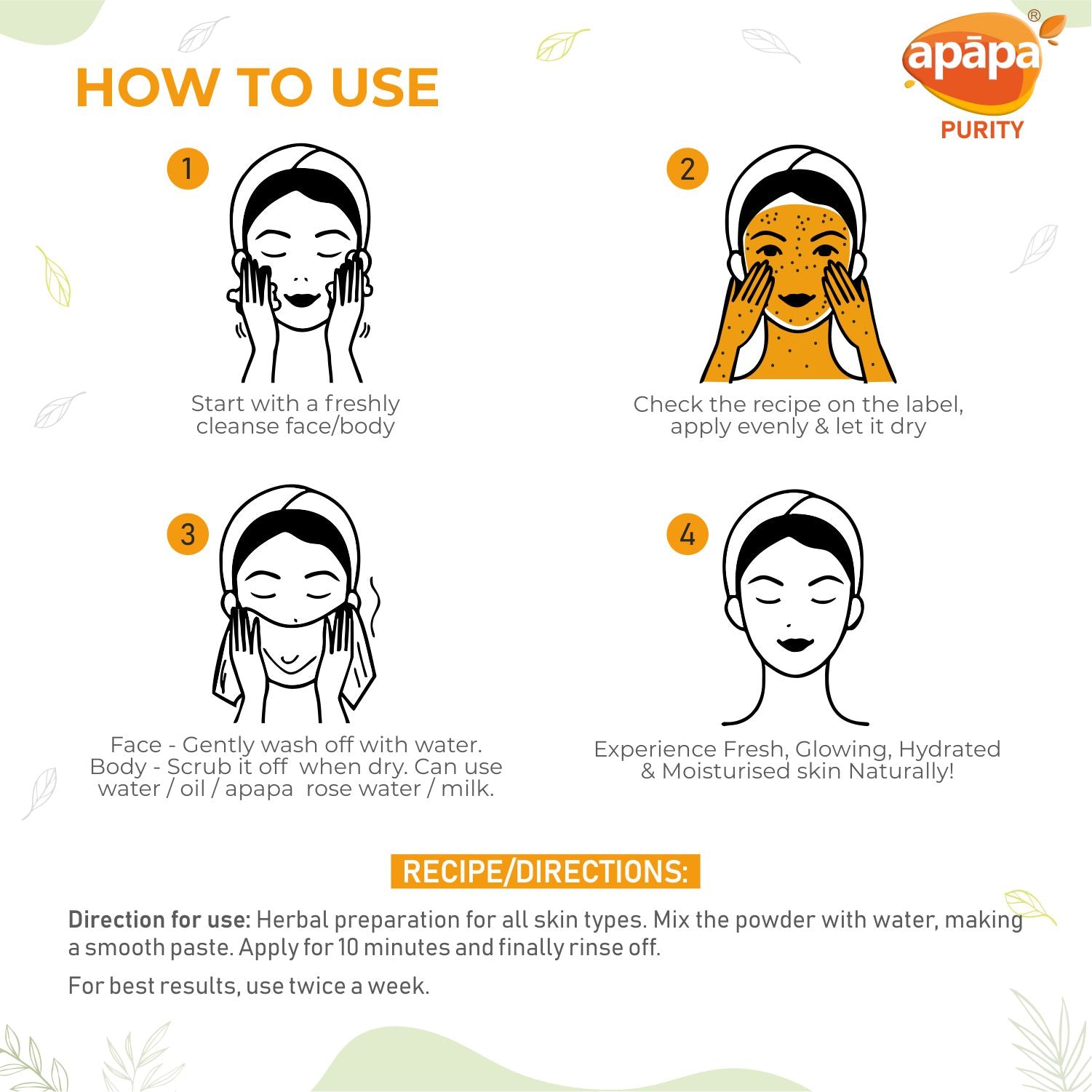 APĀPA Face Manjal - Poosu Manjal Powder for Skin