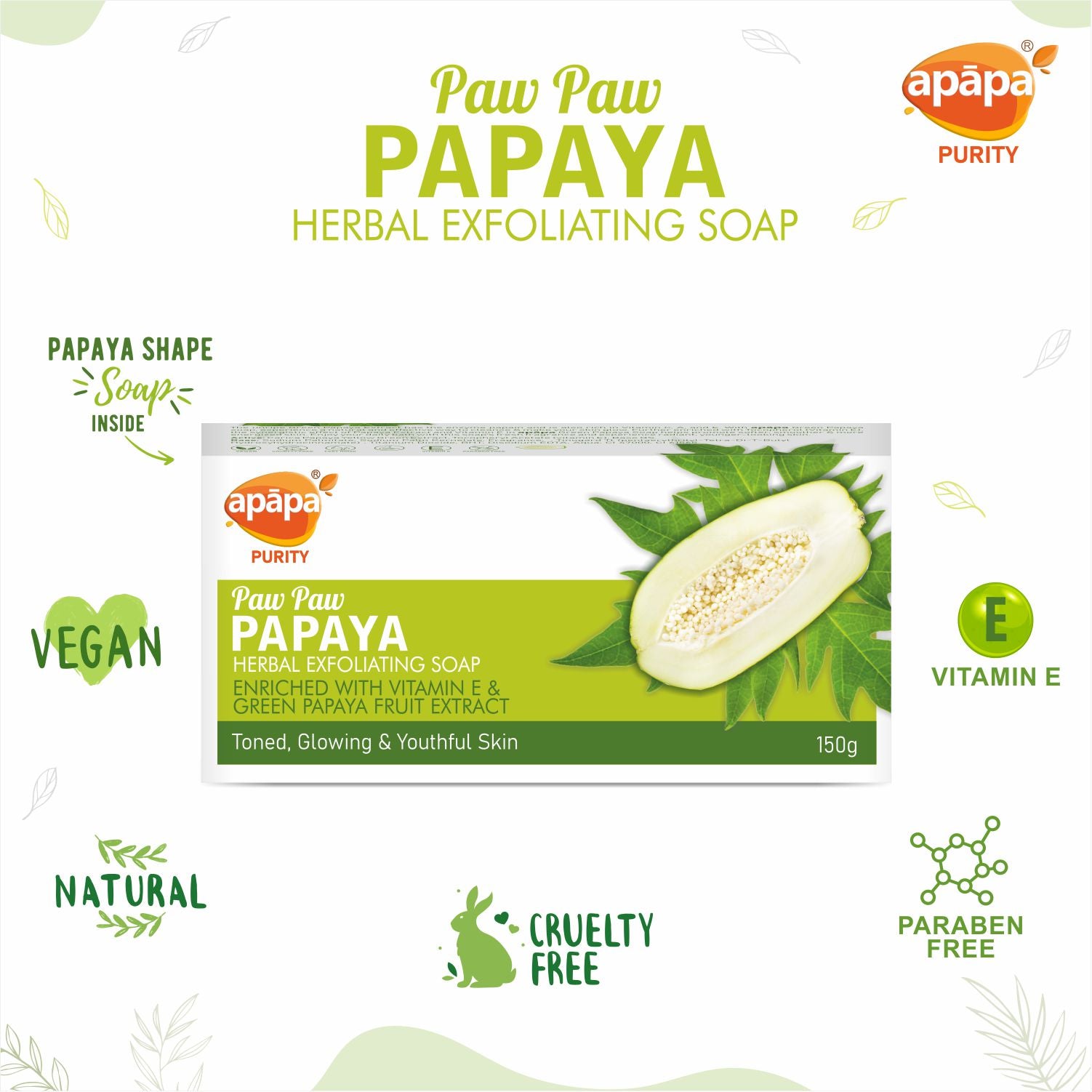 APĀPA Paw Paw Papaya Soap