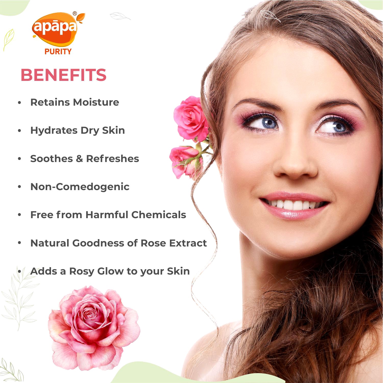 Apapa Face Rose Gel 200gm