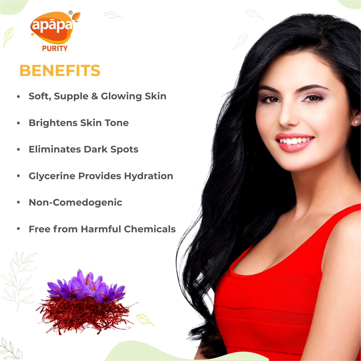 Apapa Face Saffron Gel 200gm