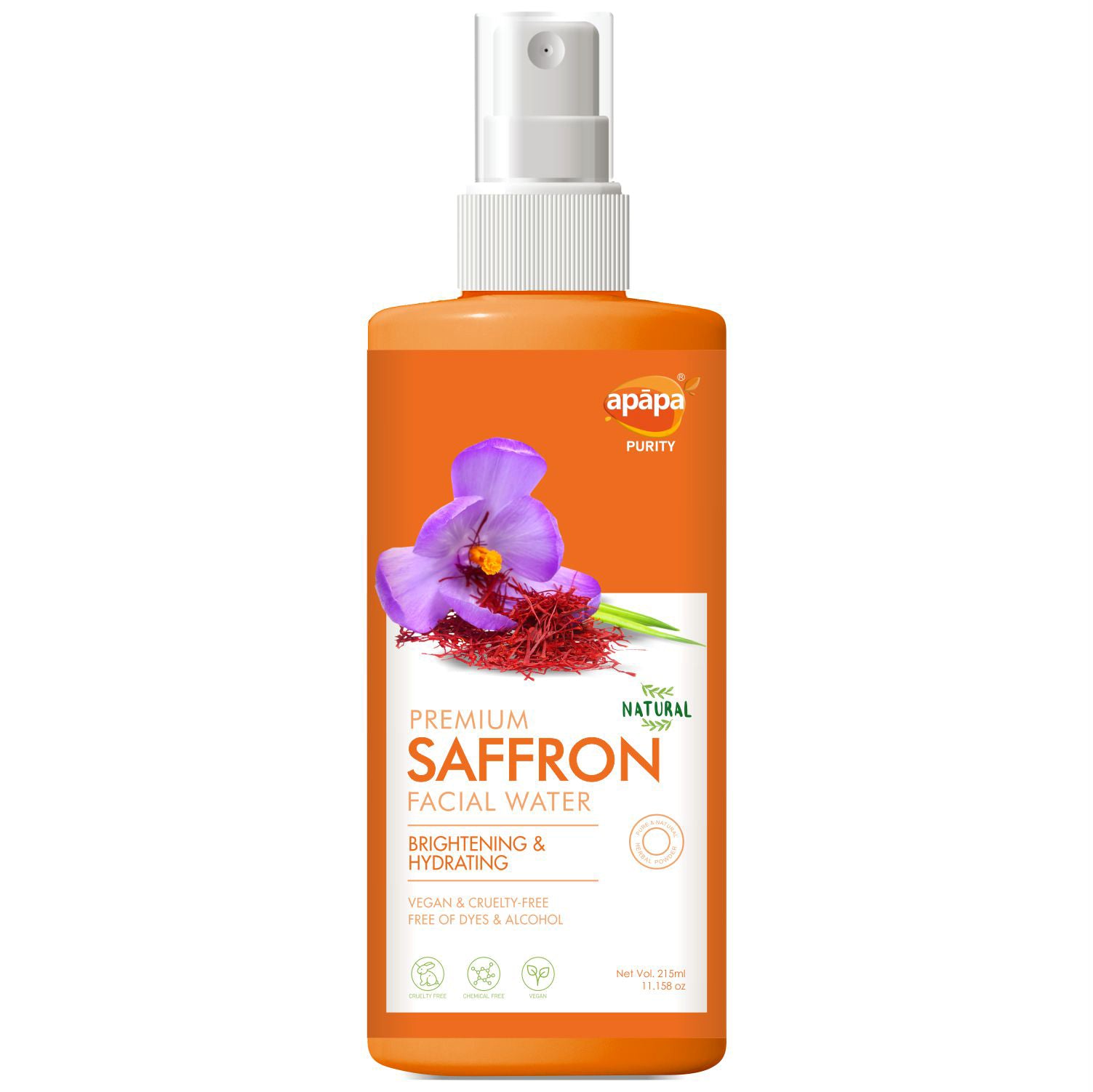 APĀPA Premium Facial Water Saffron 215ml
