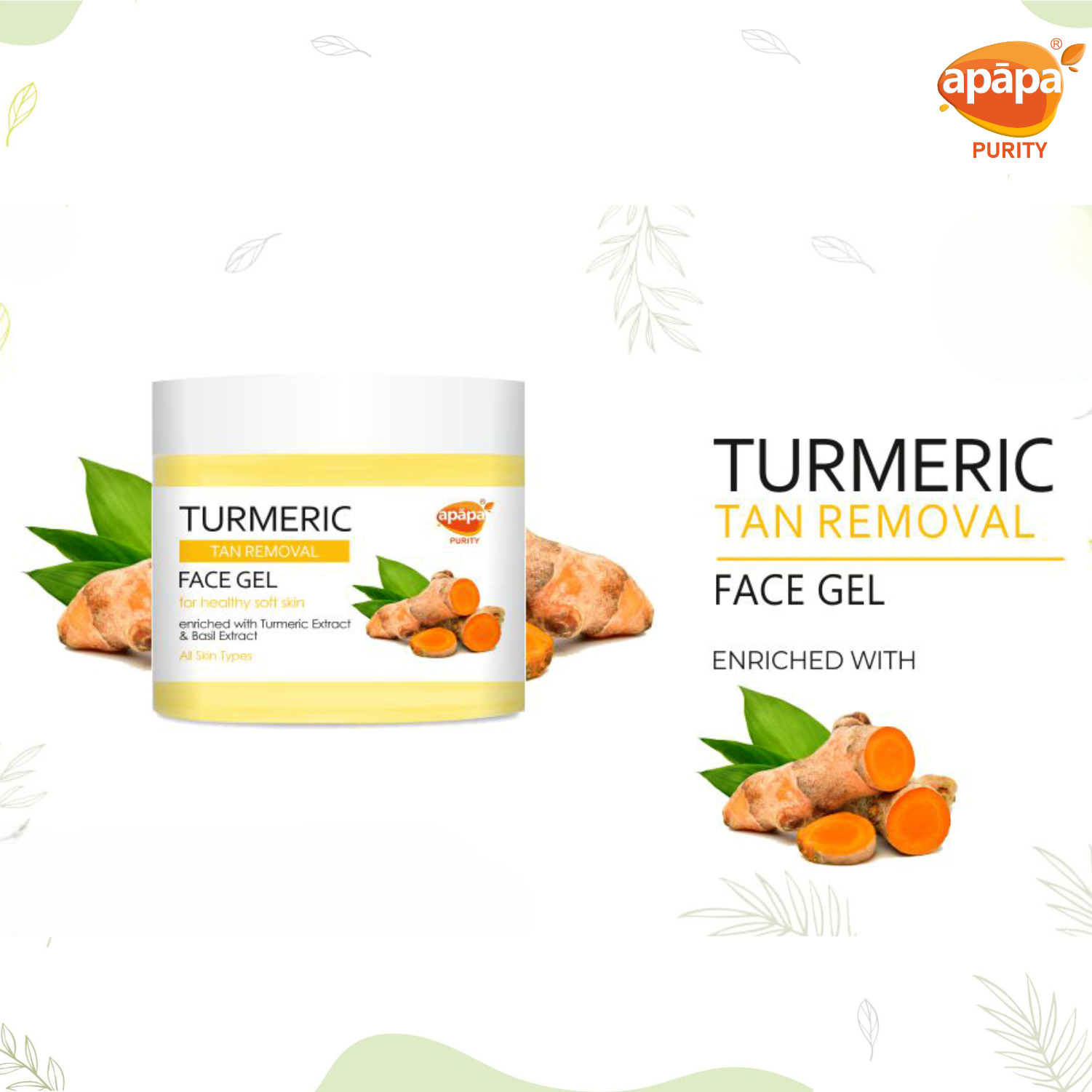 Apapa Face Turmeric Gel 200gm