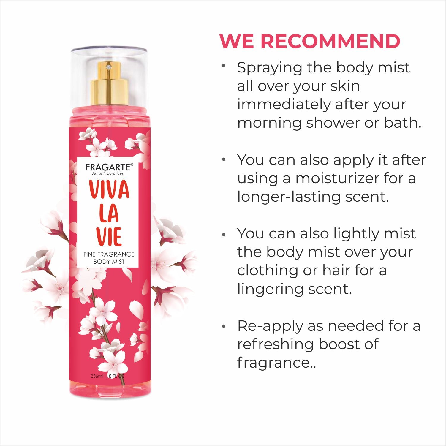 Fragarte Body Mist Viva La Vie