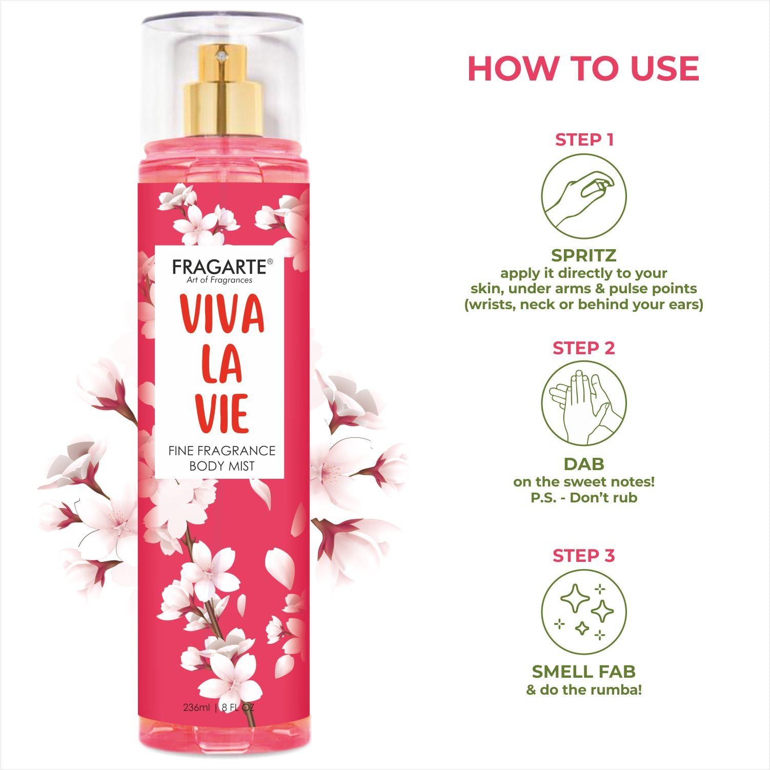 Fragarte Body Mist Viva La Vie