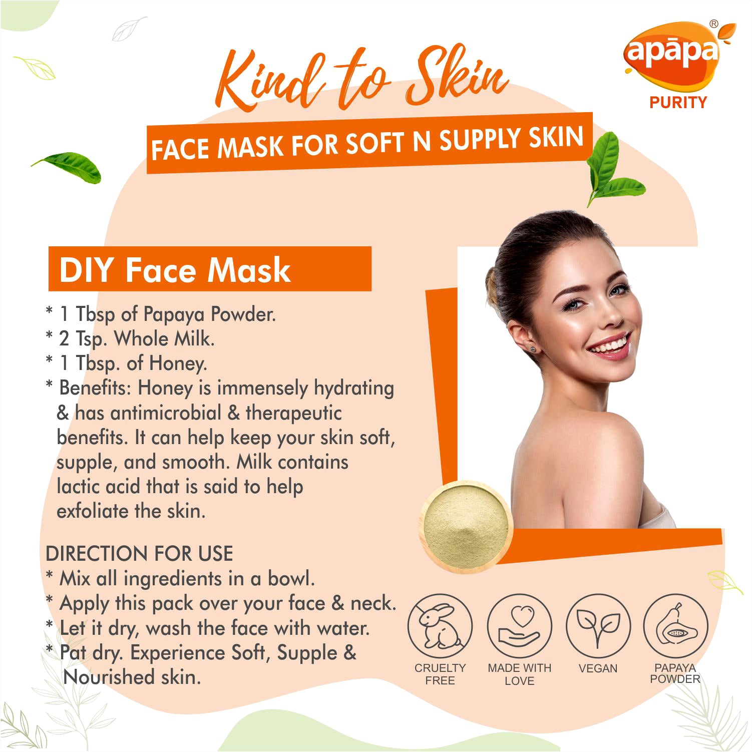 APĀPA Brightening Papaya Face Pack Powder