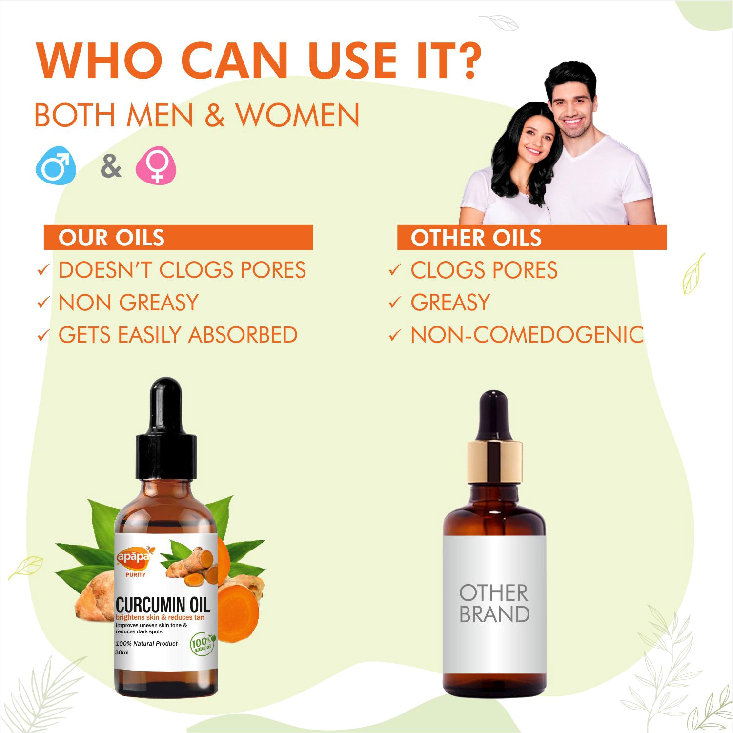 APĀPA Skin brightening Curcumin Oil