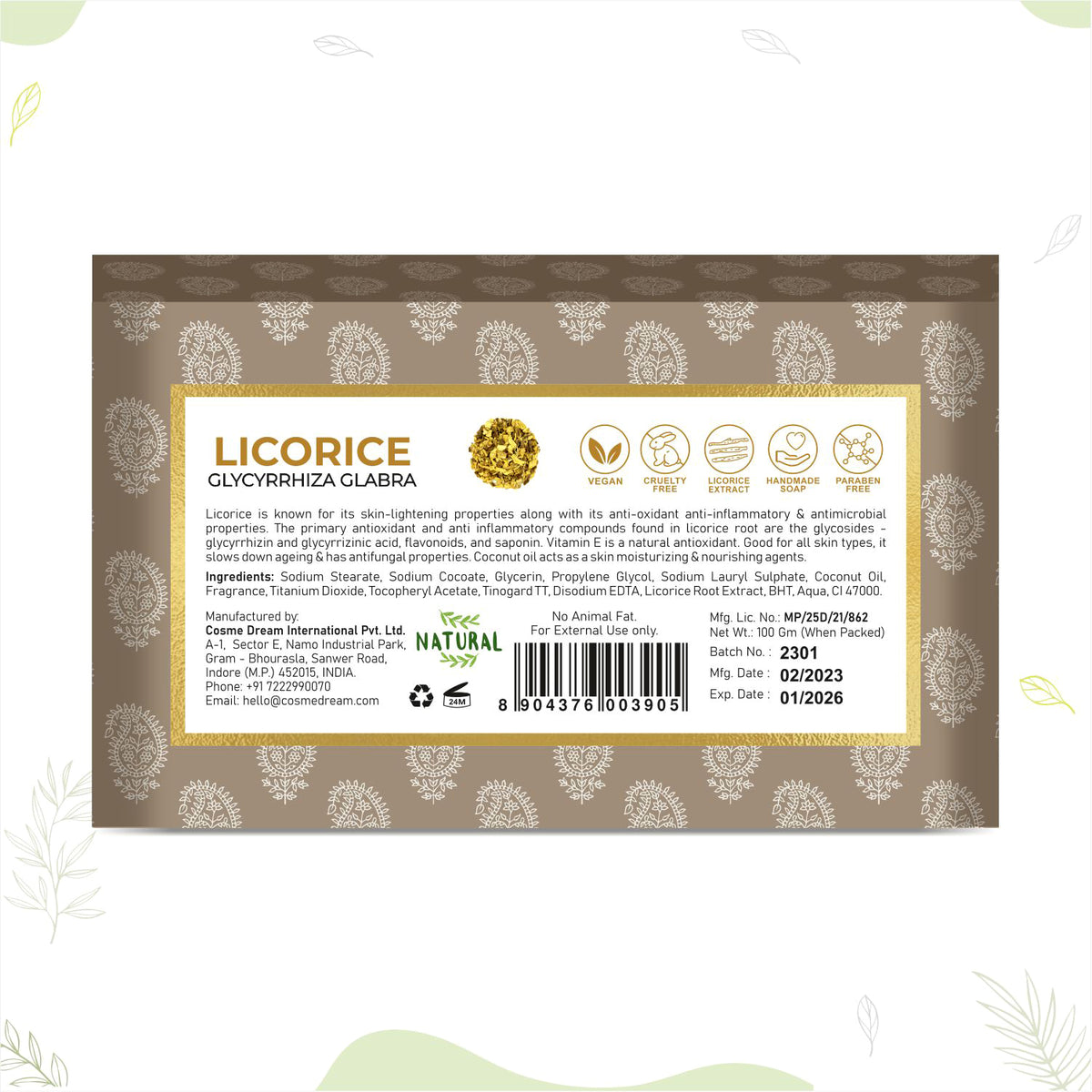 APĀPA Licorice Handmade Soap