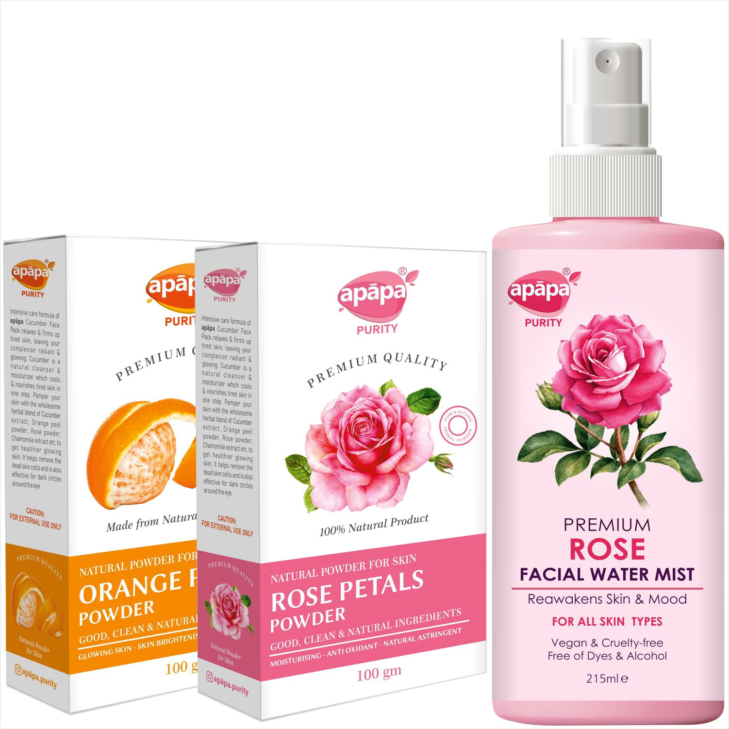 Orange Peel + Rose Petals + Rose Water