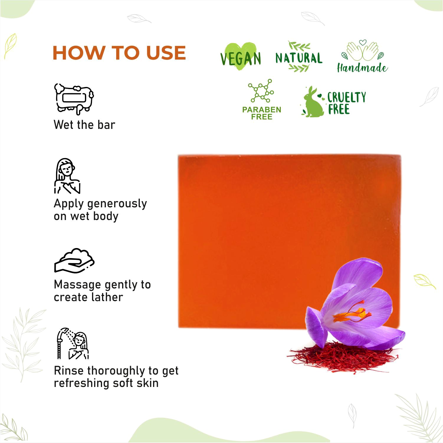 SAFFRON HANDMADE SOAP