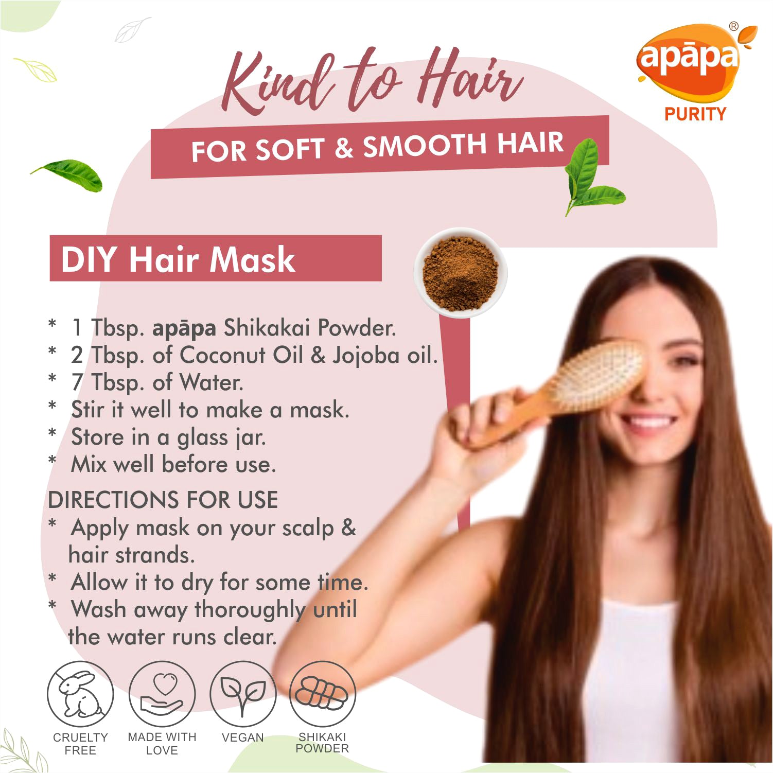 APĀPA Shiny Hair - Shikakai Powder for Hair