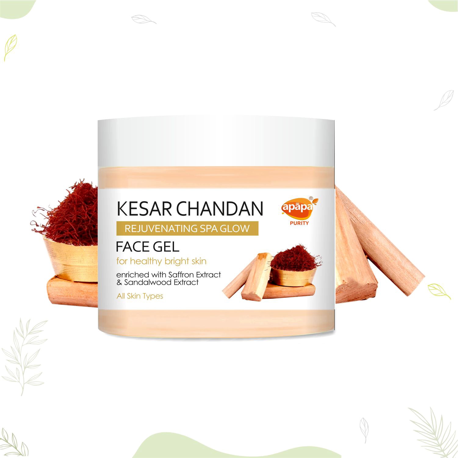 Apapa Kesar Chandan Face Gel 200gm