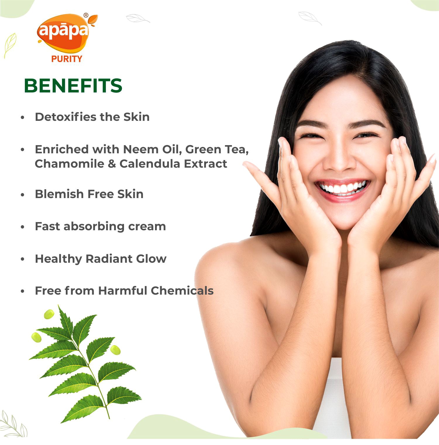 Apapa Face Neem Cream 200gm