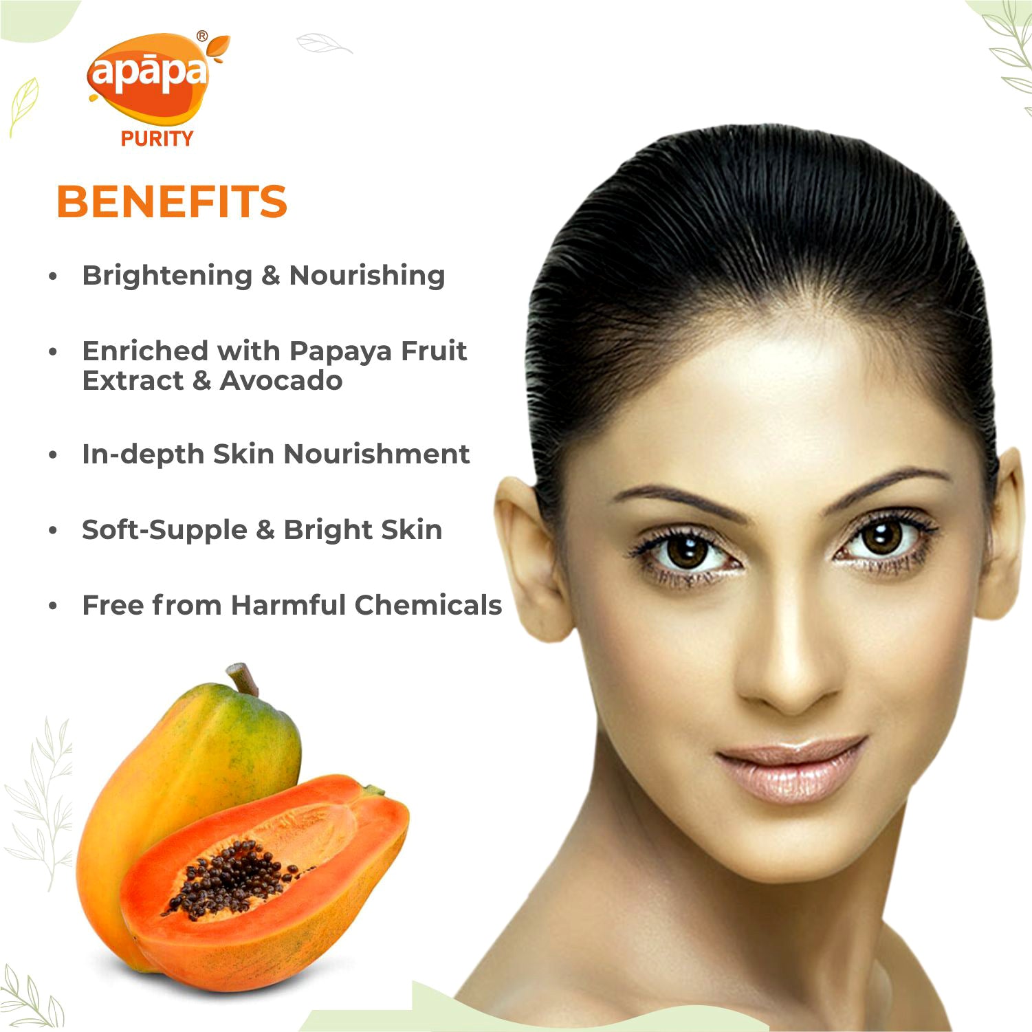 Apapa Face Papaya Cream 200gm