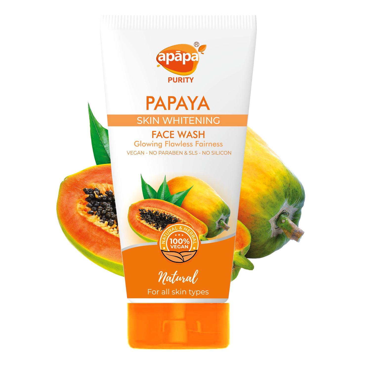 Apapa Face Wash Papaya Skin Whitening 150ml