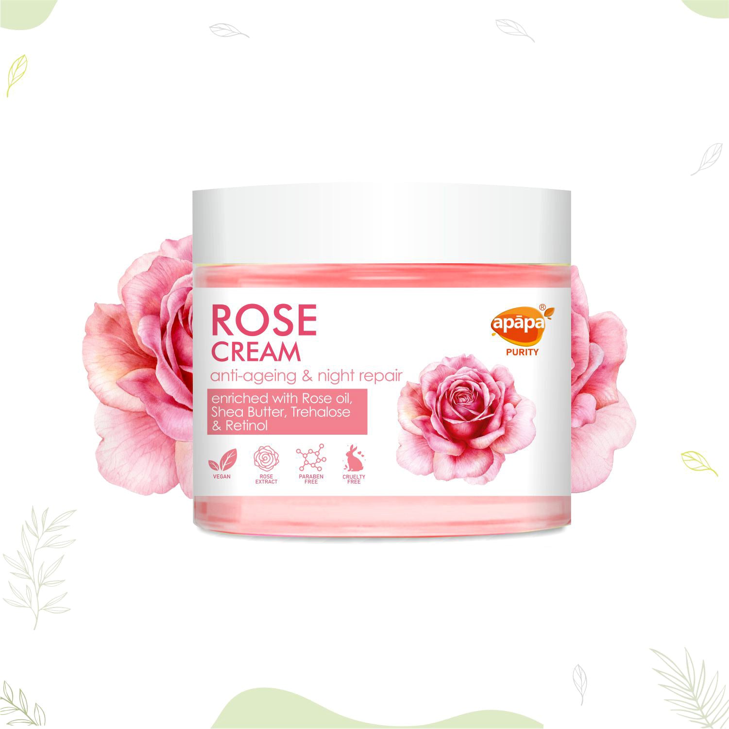 Apapa Face Rose Cream 200gm