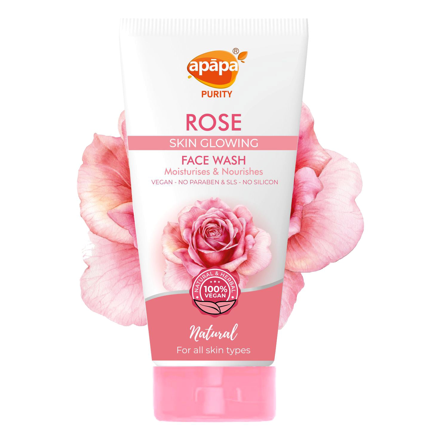 Apapa Face Wash Rose Glowing skin 150ml