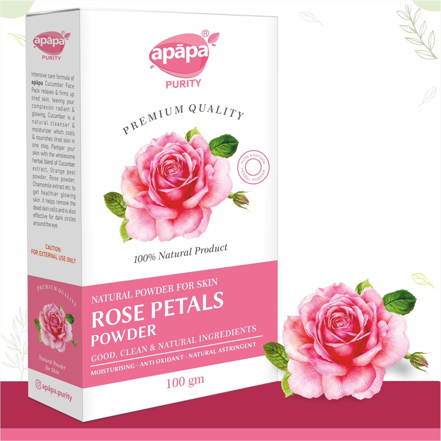 APĀPA Rose Petal Powder