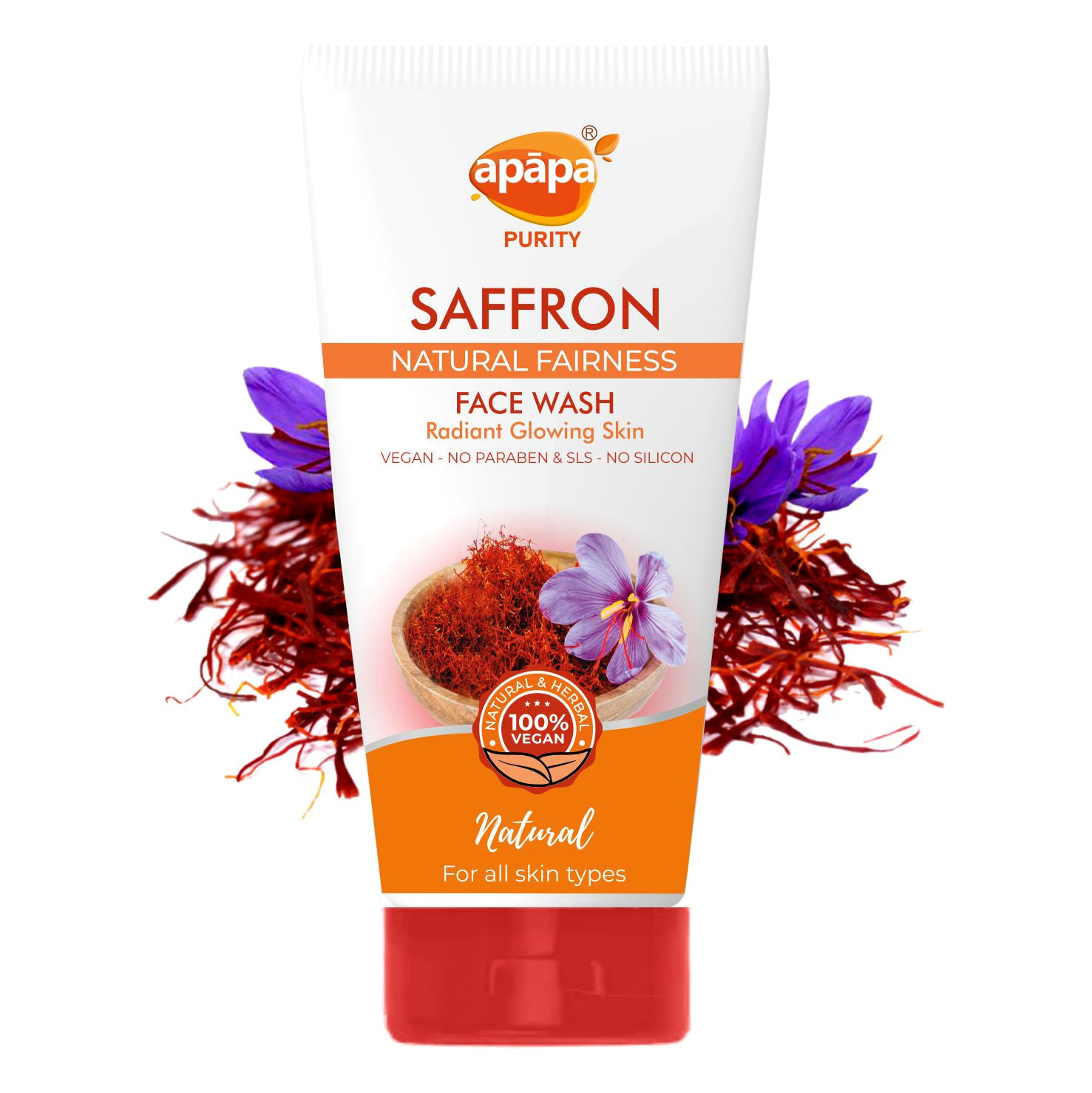 Apapa Face Wash Saffron Natural Fairness 150ml