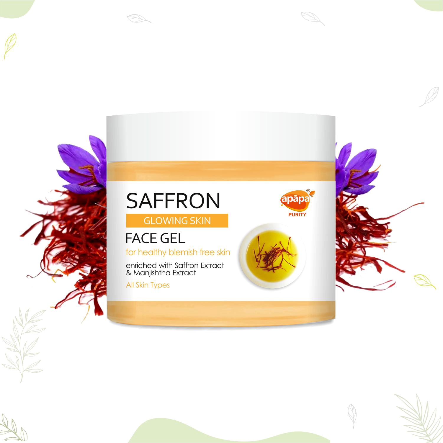 Apapa Face Saffron Gel 200gm