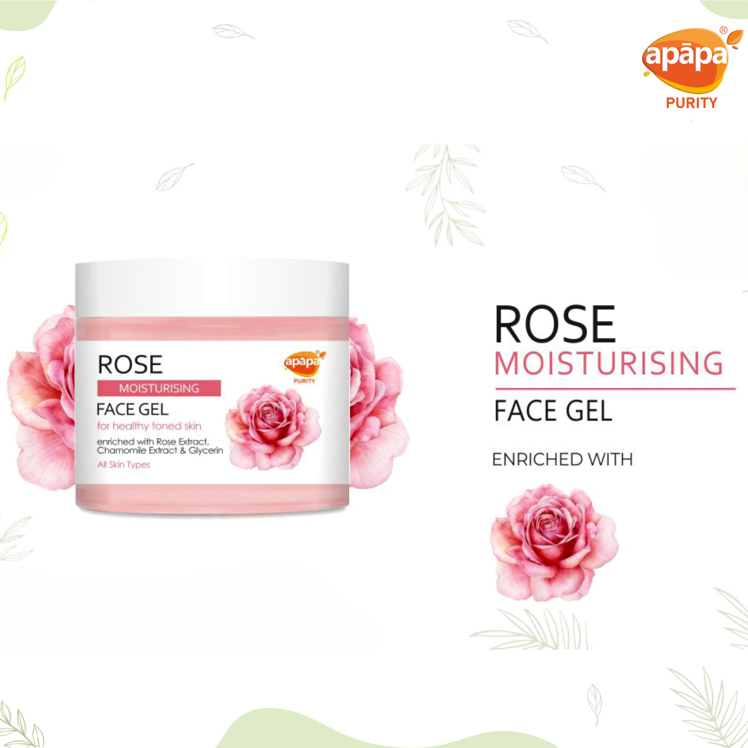 Apapa Face Rose Gel 200gm