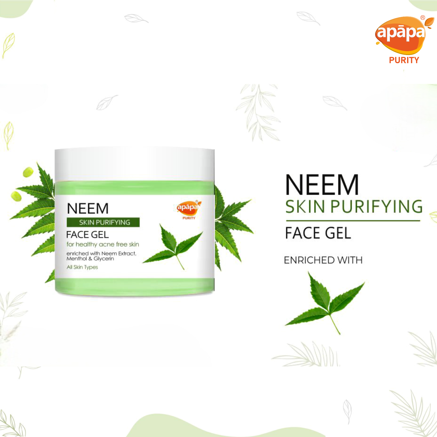 Apapa Face Neem Gel 200gm