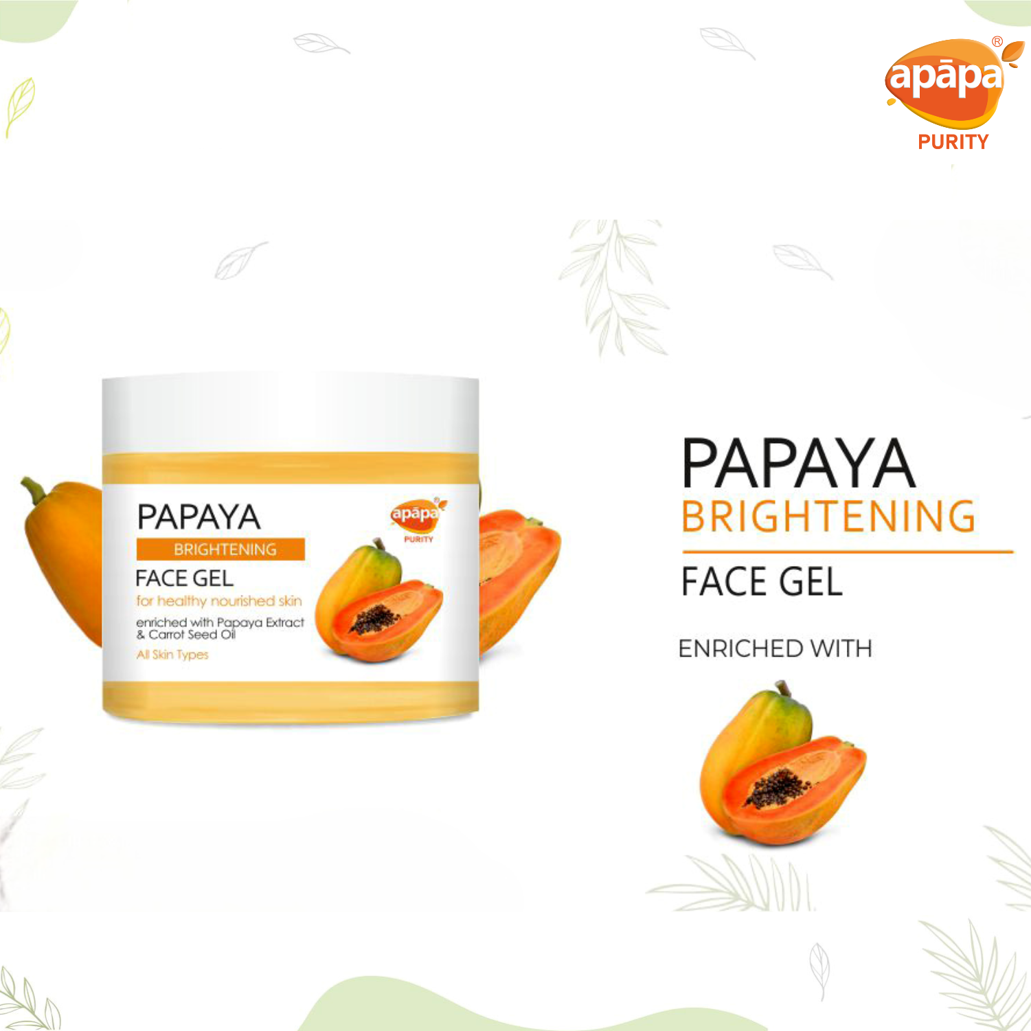 Apapa Face Papaya Gel 200gm